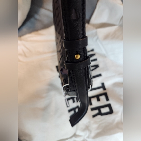 Walter Baker Blake Woven Geuine Leather Shoulder Bag Nwt - Picture 5 of 9